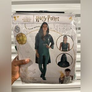 Harry Potter Slitherin Quidditch Adult Womens Large 10-12 Halloween Costume